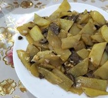 Liver and Potato Slices