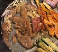 Grilled Meat Hot Pot