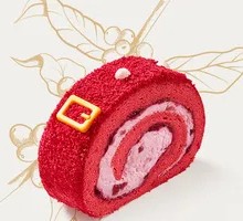 Strawberry Red Velvet Swiss Roll