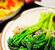 Lightly Pan-Fried Broccoli Stems