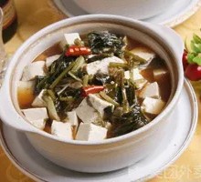 Salted Mustard Greens Stewed Tofu