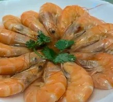 Boiled Shrimp in Salt Water