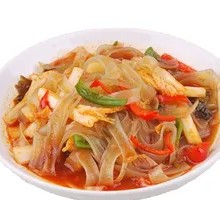 Shaped Pork and Napa Cabbage Noodles