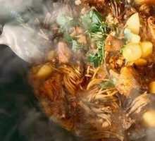 Chicken Stewed with Mushrooms