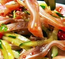 Pork Ear with Cucumber Salad