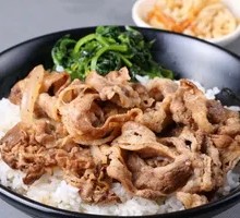Grilled Beef and Thinly Sliced Beef Rice Bowl