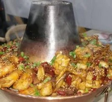 Frog and Shrimp Hot Pot