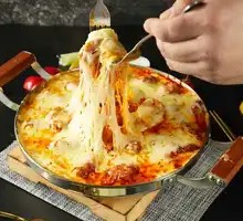 Extra Stretchy Cheese Fried Chicken Hot Pot