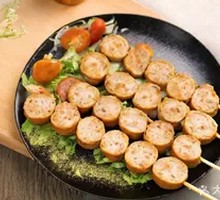 Fried Chicken Burger Skewers