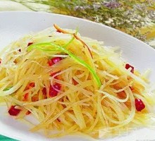 Sliced Potatoes with Green Pepper