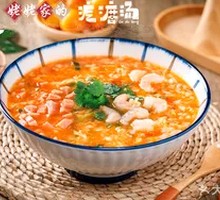 Tomato Shrimp Dumpling Soup