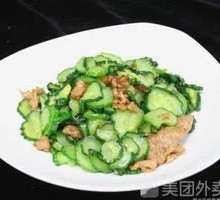 Cucumber and Pork Stir-fry