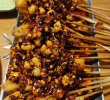 Spicy Bean and Chicken Skewers