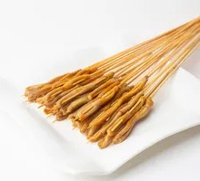 Fried Duck Intestine Skewers