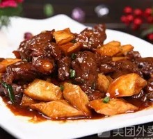 杏鲍鱼菇牛肉粒