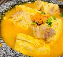 Sea Urchin Tofu in Stone Pot