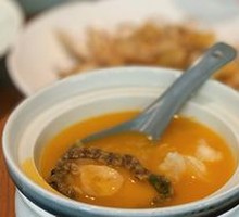Dalian Abalone and Shark Fin Soup with Sour Cabbage
