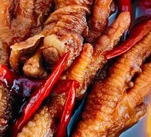 Sweet and Spicy Tiger Skin Chicken Feet
