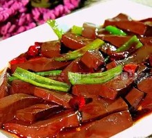 Spicy Duck Blood Stir-fry