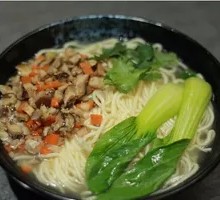 Clear Soup Mushroom Noodles