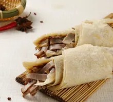 Beef Wrapped in Flatbread