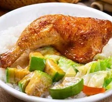 Spicy Grilled Chicken Leg Rice