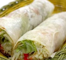 Chicken Strip Potato Noodle Wrap