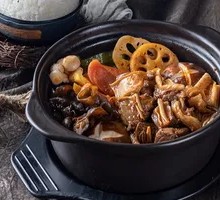 Braised Beef Tendon and Brain煲