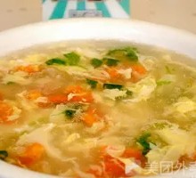 Egg and Tomato Soup with Wood Ear Mushroom