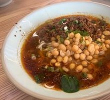 Spicy Broad Noodles with Pea Paste
