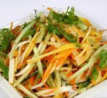 Cucumber with Enoki Mushrooms