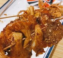 Fried Mushroom Skewers