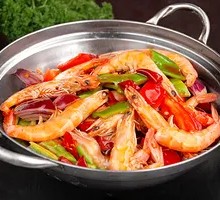 Spicy Stir-Fried Prawns