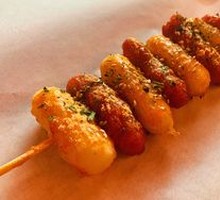 Sausage and Rice Cake