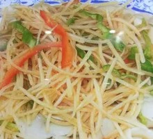 青椒土豆丝盖面