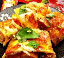 Grilled Cold Noodles with Chicken Sausage