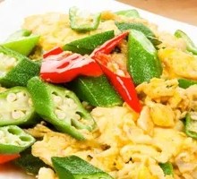 Okra and Egg Stir-fry