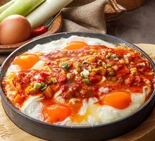 Stone Plate Egg and Tofu Combo
