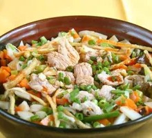 Mushroom Chicken Noodles