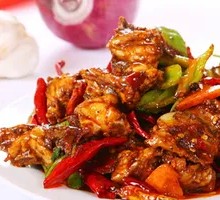 Spicy Stir-Fried Chicken Frames