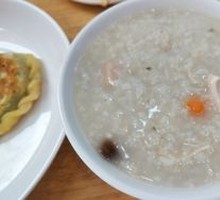 Century Egg Spinach Pork Porridge