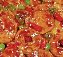 Sweet and Spicy Wheat Gluten Noodles