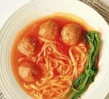 Tomato Meatball Noodles