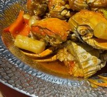 Spicy Crab with Rice Cake