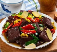 Stir-fried羊Blood