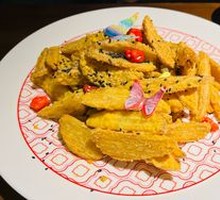 Egg Yolk Fried Potato Sticks