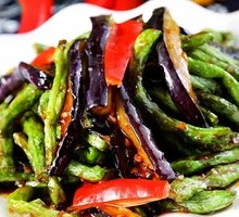 Eggplant and Green Beans Stir-fry