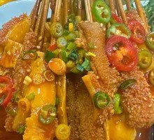 Beef Tripe Hot Pot Skewers