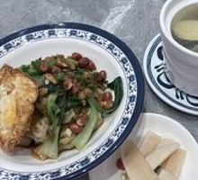 Century Egg and Pork Dumpling Soup