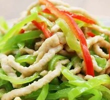 Stir-Fried Pork Shreds with Green Peppers